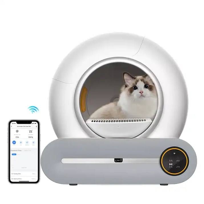 Smart Self-Cleaning Cat Litter Box with App Control